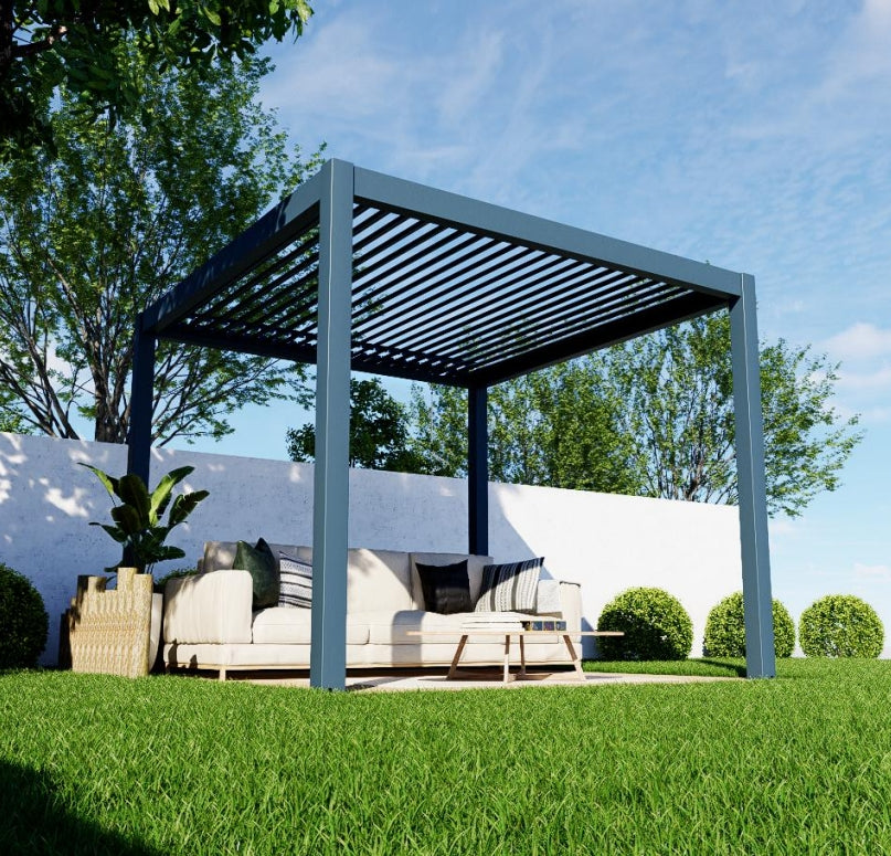 Custom Bioclimatic Aluminum Louvered Pergola Outdoor Backyard Garden Gazebos