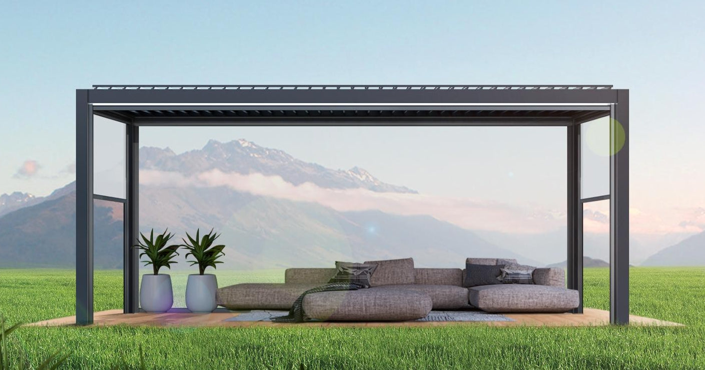 Custom electric aluminum pergola - L3000mm*W4200mm*H2800mm