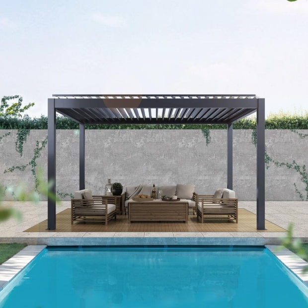 Custom electric aluminum pergola - L3000mm*W4200mm*H2800mm