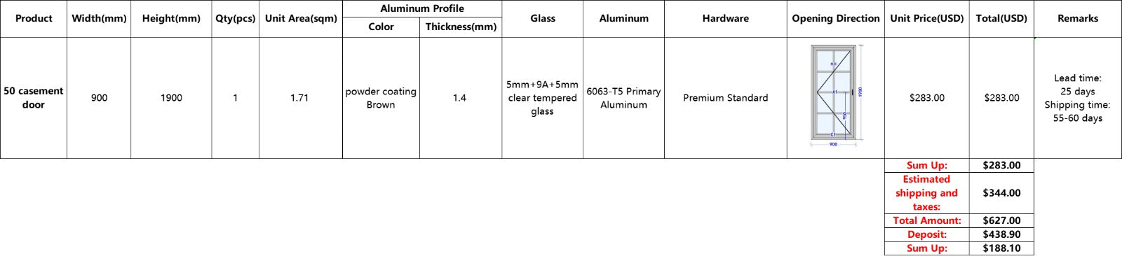 A set of customized French doors for client “Silvia”.