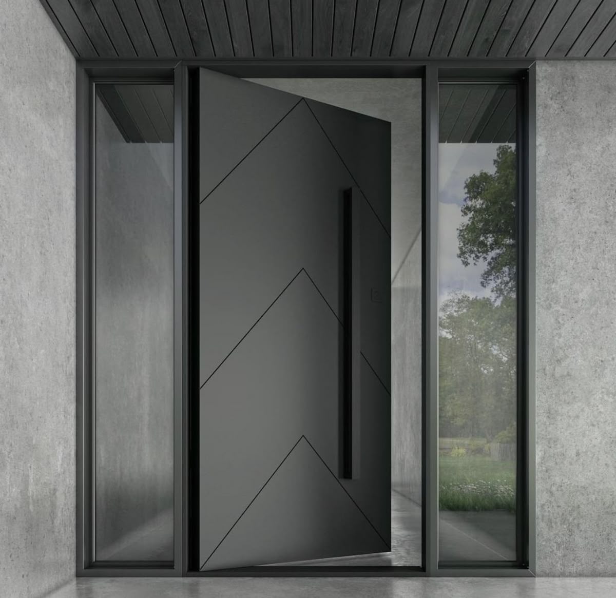 Custom Order - Aluminum Pivot Door Front Entry Door（1168*2082）